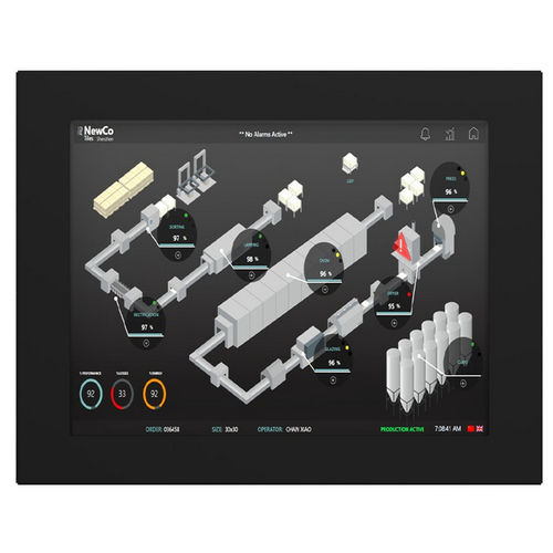 Monitor mit resistivem 5-Draht-Touchscreen - IMC-120X - INDATECH - mit LED-Rückbeleuchtung / Industrie / 12,1"