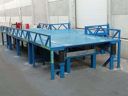 Fahrzeugrampe - Kale Rampa - für Gabelstapler / festinstalliert / hydraulisch