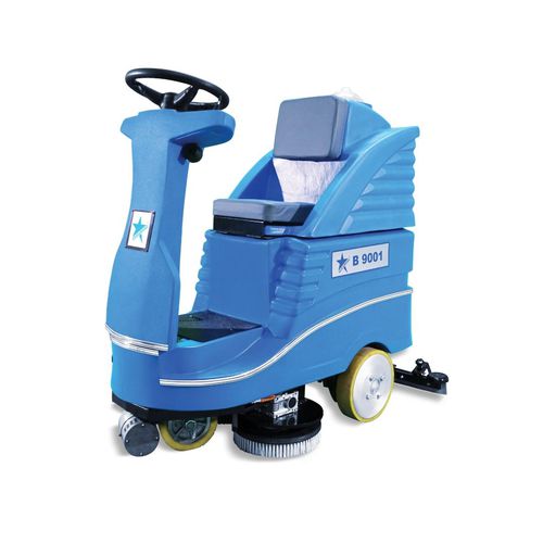 Kehr-Scheuersaugmaschine / Aufsitz - B series - CLEANVAC - elektrisch / für den Innenraum / mit 1 Bürste