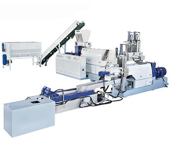 Recyclinganlage für PE - SJ160/180 - Chengdu PURUI Polymer Engineering Company - für PP / mit Granulierung