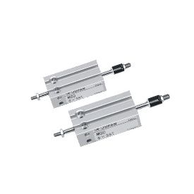 Pneumatikzylinder - MQ - Jufan Industrial Co., Ltd. - mit Parallelkolbenstange / kompakt / mit regelbarem Hub
