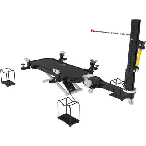 Richtbank / 10 t - QB 2000 - SDMR UG - 3 t / mit Hebebühne / mit Zugarm