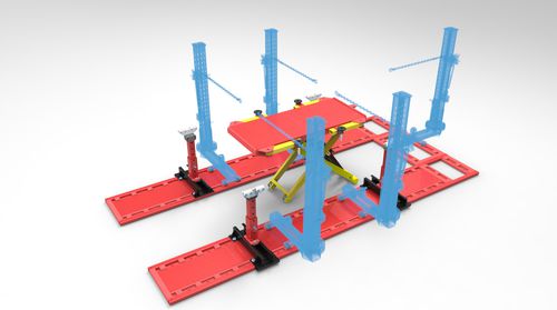 Richtbank / 3,5 t - RICHT TRACK 5000 - SDMR UG - mit Zugarm / mit Hebebühne / 10 t