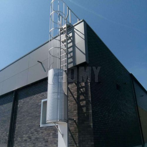Aluminiumleiter - JOMY SA - Schiebe / mit Rückenschutz / für Bedachungen