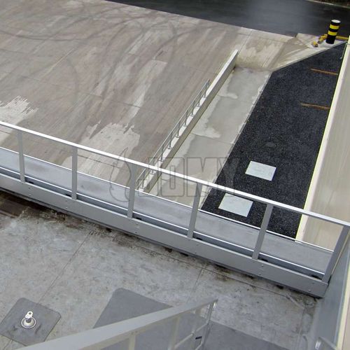 Aluminium-Schutzgeländer - JOMY SA - für Metalldach