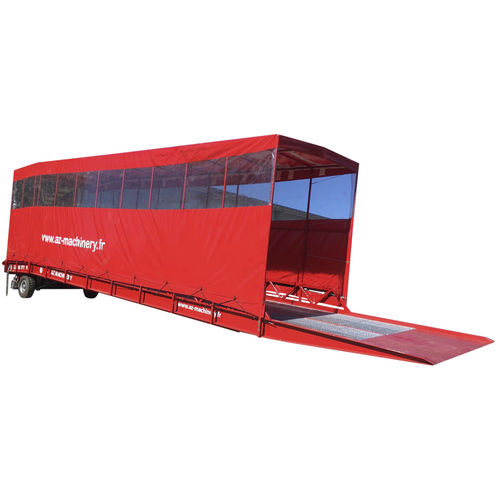 Laderampe für Reifen - EASY XL-8-BCH - AZ RAMP - für Container / für Gabelstapler / für Aufroller