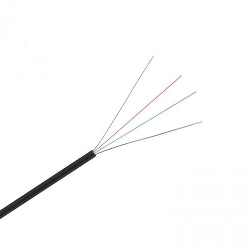 Kompensator-Glasfaserkabel - GJXFH 2J SM G.657A2  - TELMOR - UV-beständig / bewehrt / flach