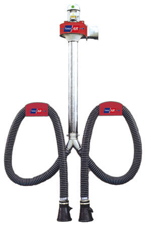 Abgasabsauger für PKW - 350 - 1 400 m³/h | GAZPAR M - FRANCE AIR - für Werkstatt / für Garagen / wandmontiert