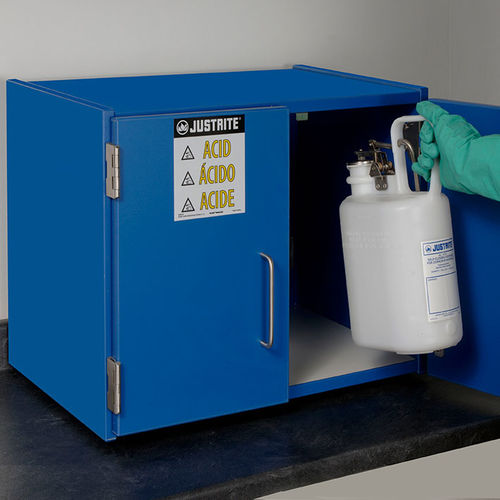 Sicherheitsschrank - JCB24120BU - Justrite Safety Group - Benchtop / Flügeltüren / für Chemikalien
