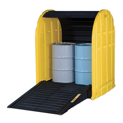 Lagerunterstand für 2 Fässer - EcoPolyBlend™ DrumSheds™ 2867 - Justrite Safety Group