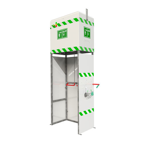 Bodenstehende Sicherheitsdusche - EXP-J-14KS/350 - Justrite Safety Group - für den Innenraum / für Außenbereich / Augen Gesicht