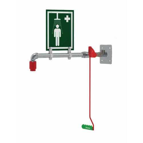 Wandmontierte Sicherheitsdusche - EXP-23GS/H - Justrite Safety Group - für den Innenraum / Frostgeschützte