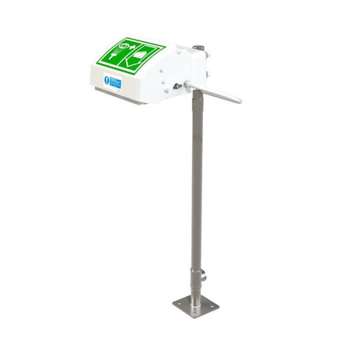 Bodenstehende Augen- und Gesichtsdusche - STD-45GS/P - Justrite Safety Group - zur Innenanwendung / für Außenbereich