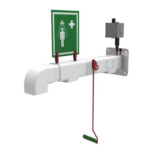 Wandmontierte Sicherheitsdusche - EXP-AH-2GS - Justrite Safety Group - für gefährliche Umgebungen / für Außenbereich / Frostgeschützte