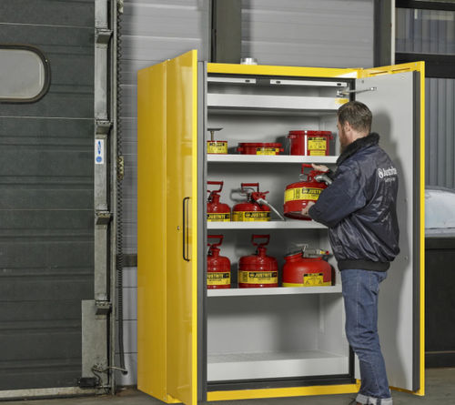 Sicherheitsschrank - JCB2260 series - Justrite Safety Group - auf Füßen / Flügeltüren / Fachböden