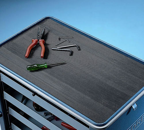 Rutschfeste Matte - 750RS Rib ‘n’ Roll™ - Justrite Safety Group - feingerillte / Gummi / für den Innenraum