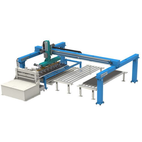 Stapelmaschine und Beschicker / für Teile - Sander Automation - für flache Werkstücke / für Motorteile / für Automobilteile