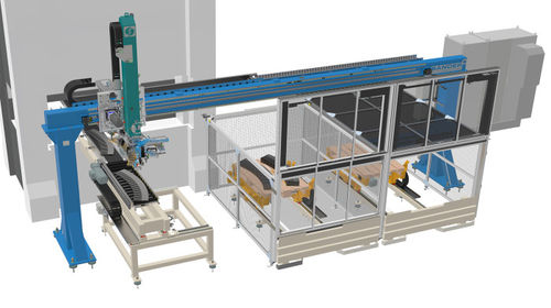 Stapelmaschine und Beschicker / für flache Pakete - Sander Automation - Schornstein / automatisch