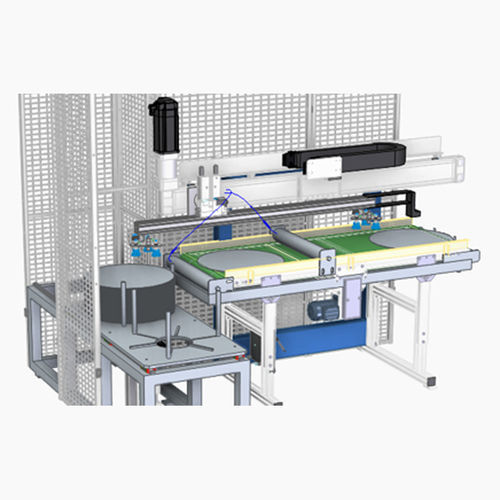 Beschickungs-Abstapelanlage - Sander Automation - zum Schneiden / für Teile / Gitter