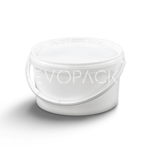 Kunststoffeimer - 80004 - EVOPACK - rund / mit Deckel / mit Griff