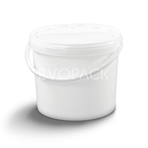 Kunststoffeimer - 80006 - EVOPACK - rund / mit Deckel / mit Griff