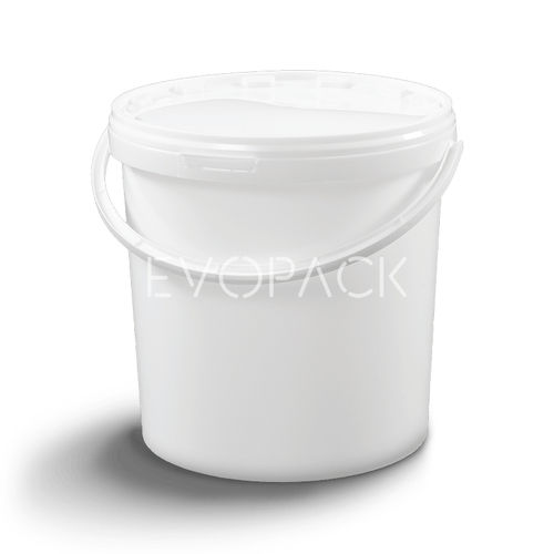Kunststoffeimer - 80007 - EVOPACK - rund / mit Deckel / mit Griff