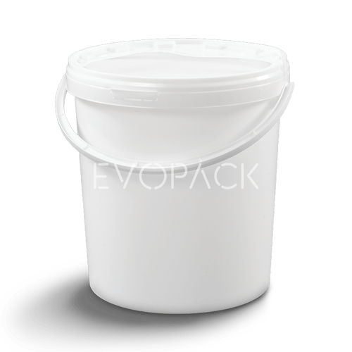 Kunststoffeimer - 80043 - EVOPACK - rund / mit Deckel / mit Griff