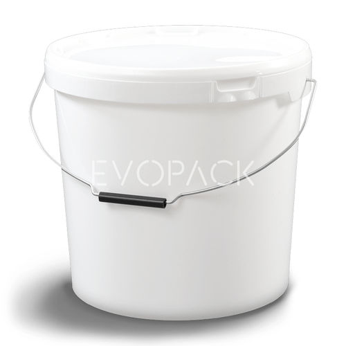 Kunststoffeimer - 80045 - EVOPACK - rund / mit Deckel / mit Griff
