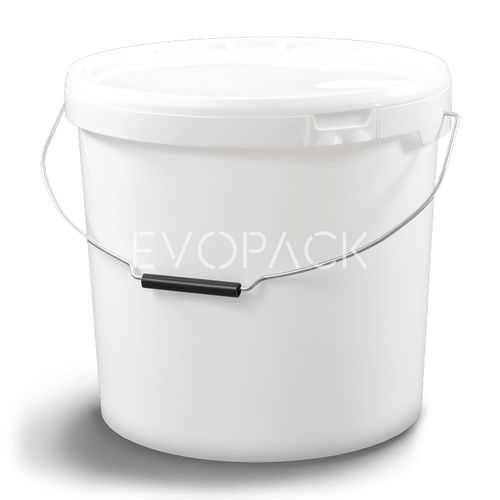 Kunststoffeimer - 80012 - EVOPACK - rund / mit Deckel / mit Griff
