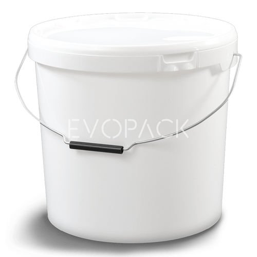 Kunststoffeimer - 80046 - EVOPACK - rund / mit Deckel / mit Griff