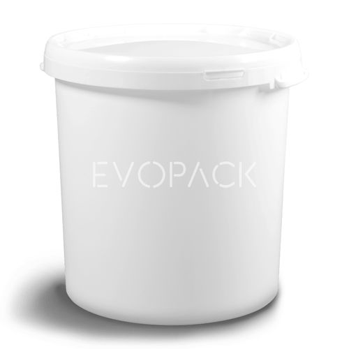 Kunststoffeimer - 80013 - EVOPACK - rund / mit Deckel / mit Griff