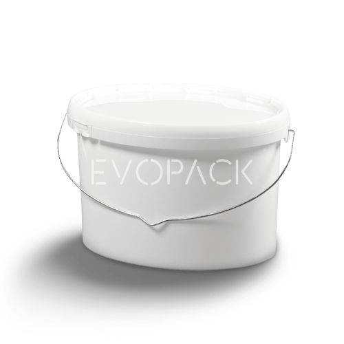 Kunststoffeimer - 80054 - EVOPACK - oval / mit Deckel / mit Griff