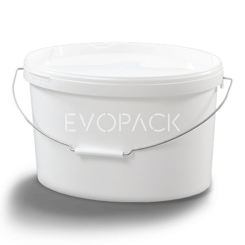 Kunststoffeimer - 80018 - EVOPACK - oval / mit Deckel / mit Griff