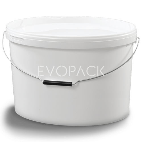 Kunststoffeimer - 80055 - EVOPACK - oval / mit Deckel / mit Griff