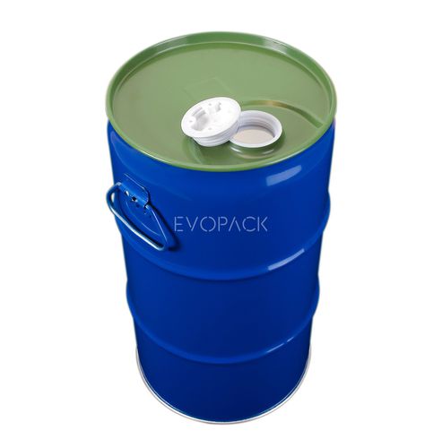 Metallfass - 90514 - EVOPACK - Polyethylen HDPE / mit Griffen / mit Deckel