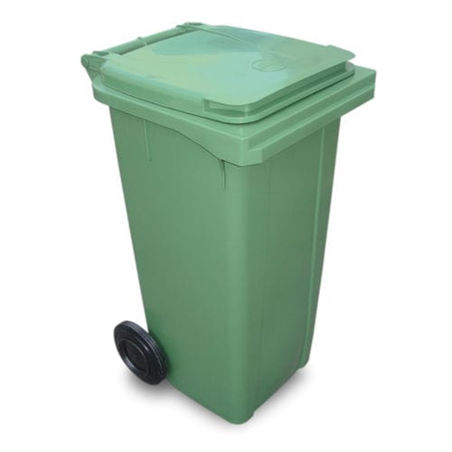 HDPE-Müllbehälter - KA-120 - EVOPACK - für Industrieprodukte / mit Deckel / mit Griff