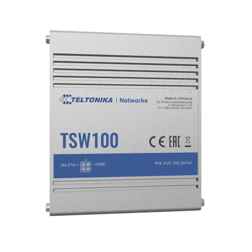 Ethernet-Switch / unmanaged - TSW100 - Teltonika Networks - 5 Ports / Gigabit-Ethernet / für DIN-Schiene