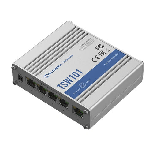 Ethernet-Switch / unmanaged - TSW101 - Teltonika Networks - 5 Ports / Gigabit-Ethernet / eingebaut