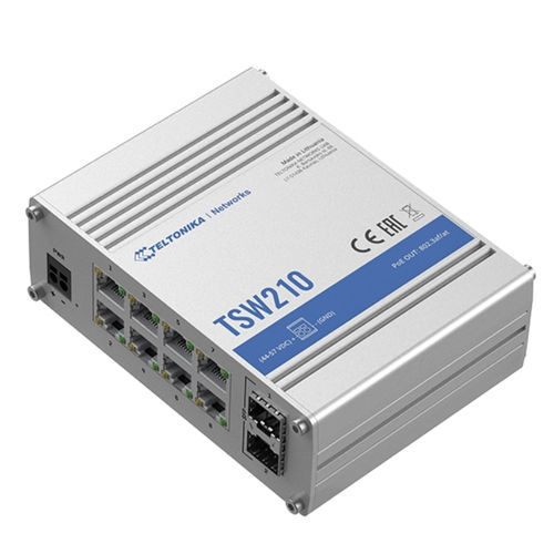 Ethernet-Switch / unmanaged - TSW210 - Teltonika Networks - 8 Ports / Gigabit-Ethernet / für DIN-Schiene