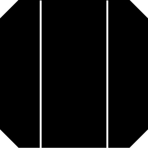 Monokristalline Photovoltaik-Solarzelle - SI-ESF-C-M125X125 - SolarInnova - rahmenlos / aus entspiegeltem Glas