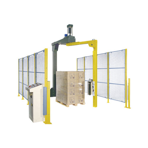 Stretchwickler mit Dreharm - Nantongtongji Co.,LTD. - automatisch / manuell / für Karton