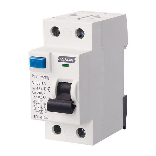 Fehlerstrom-Fehlerstromschutzschalter - VL33-63  - ZHEJIANG VEKON TECHNOLOGY CO.,LTD - AC / modular / manuell