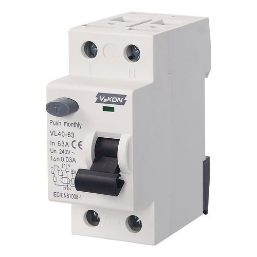 Fehlerstrom-Fehlerstromschutzschalter - VL40-63  - ZHEJIANG VEKON TECHNOLOGY CO.,LTD - modular / manuell / 4-polig