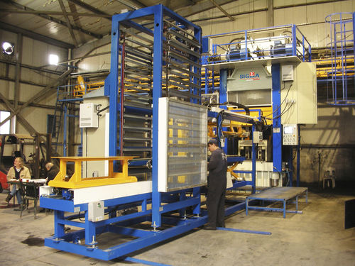 Produktionsstätte für Haushaltsgeräte - SIGMA PRESSE S.r.l. - für Gegengewicht / Container / halbautomatisch