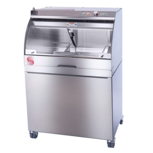 Automatische Brotschneidemaschine für die Industrie - The Revolution - MW SCHICKART BÄCKEREIMASCHINEN - mit Schneidscheibe / vertikal / für Baguettes
