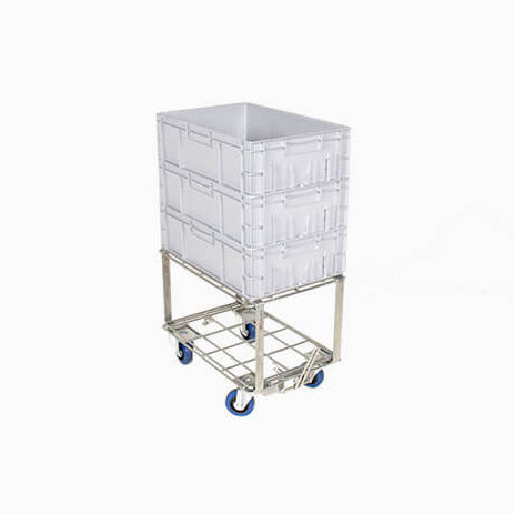 Transportwagen - Rollis réhaussé - Labadis - 2 Ebenen / Gitter-Plattform / Gitterbox