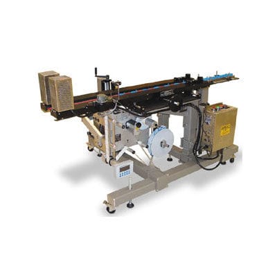 Halbautomatische Etikettiermaschine - 3115-HBS - Label Aire - für Flaschen / zur Oberseitenetikettierung / Inline