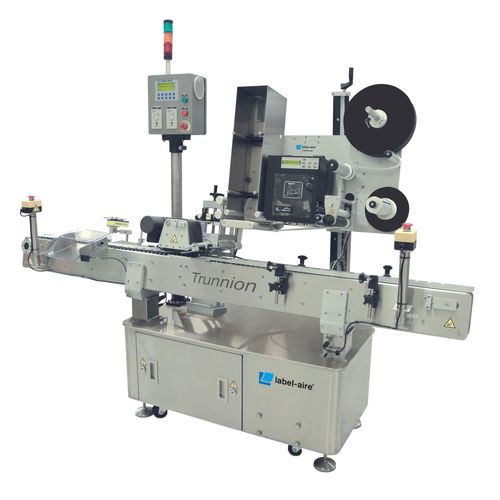 Automatische Etikettiermaschine - ILTRUNNION - Label Aire - zur Oberseitenetikettierung / Inline / mit hoher Drehzahl