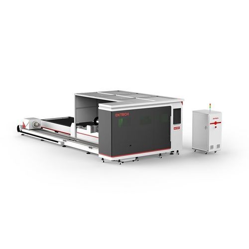 Wechseltisch-Schneidemaschine - ST Series - DXTECH CNC Machine Co., Ltd. - Faserlaser / für Aluminium / für Edelstahl