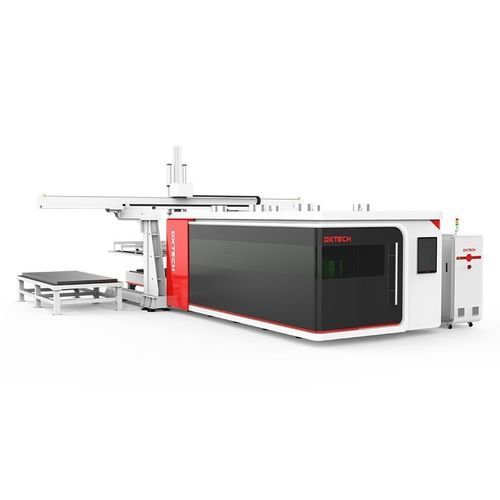 Schneidemaschine mit automatischem Be- und Entladen - DXTECH CNC Machine Co., Ltd. - Faserlaser / für Metall / für Blech